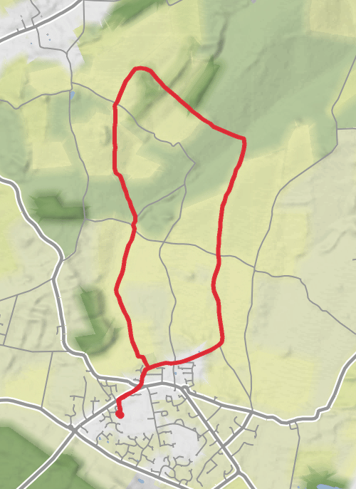 Hike from Denmead mobile static map