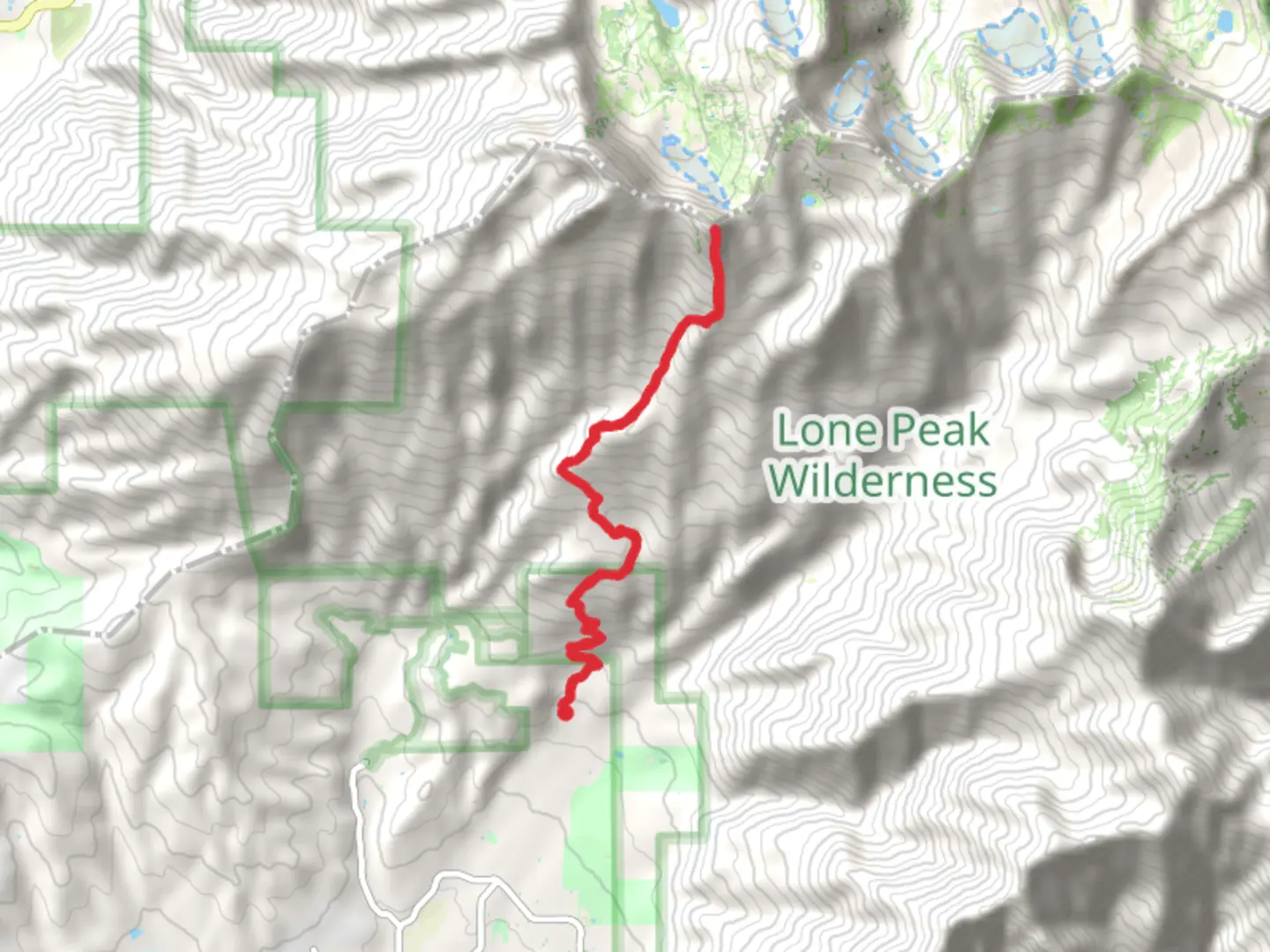 An image depicting the trail Big Horn Peak via Second Hamongog Trail and its surrounding area.