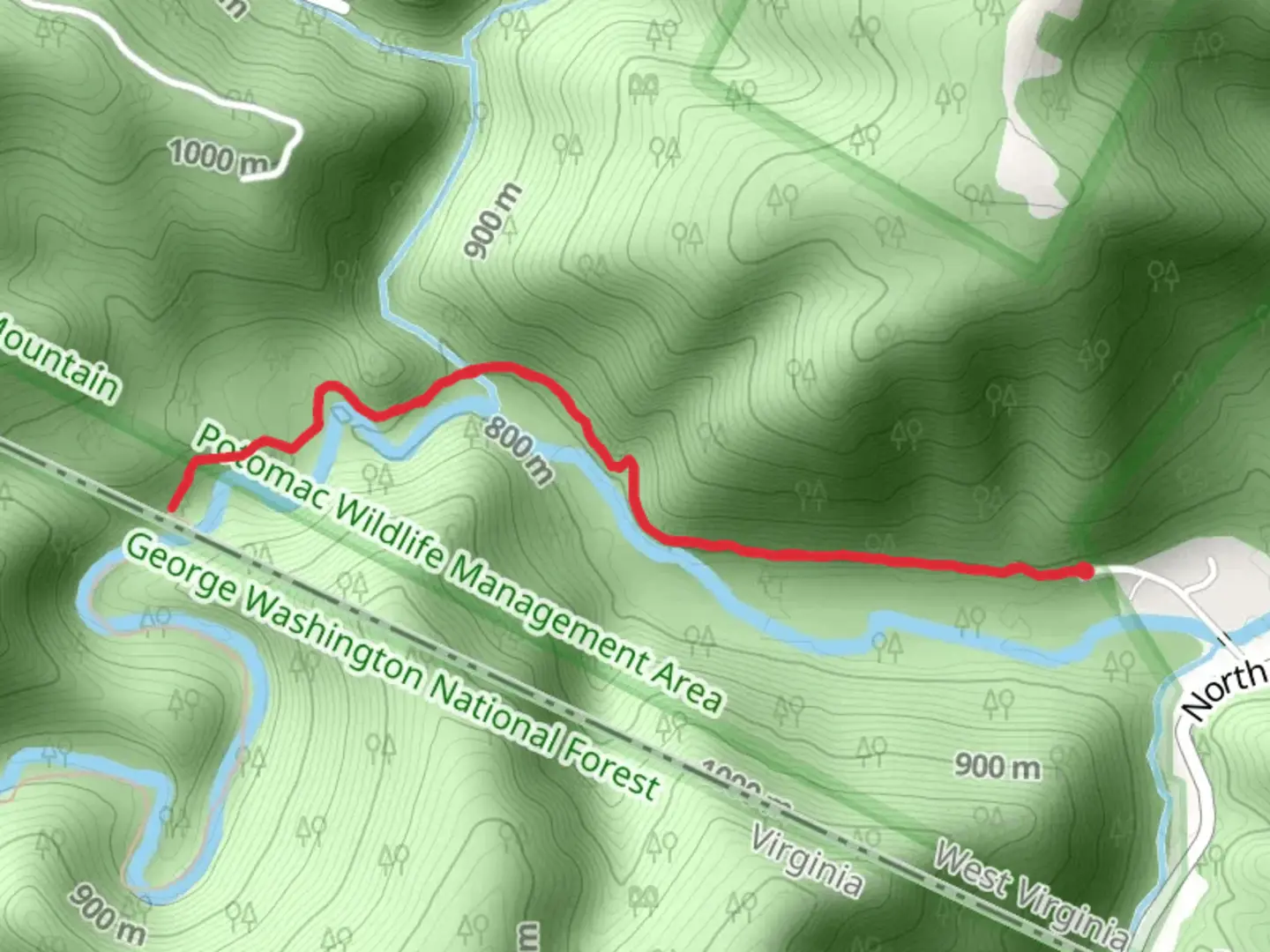 An image depicting the trail Vance Trail and its surrounding area.
