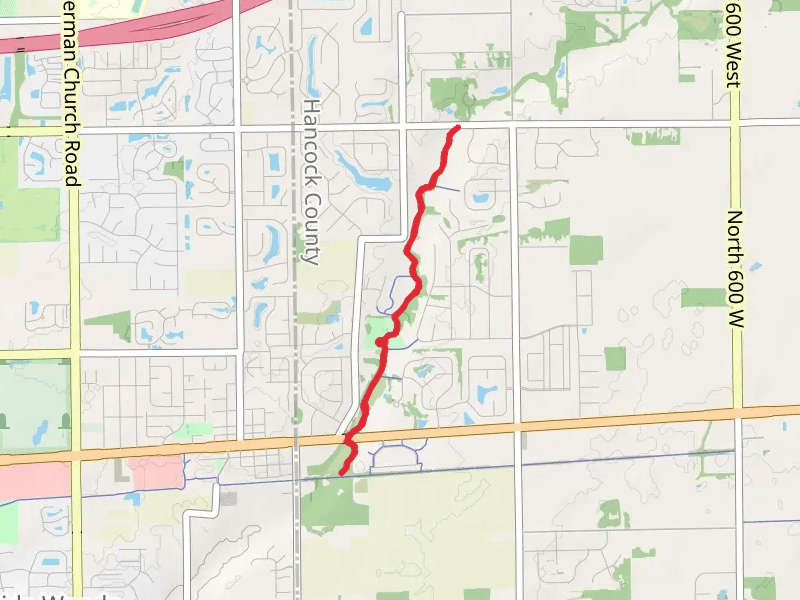 Buck Creek trail from Lions Park