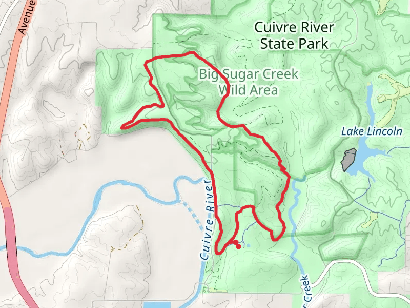 Frenchman's Bluff Trail and Cuivre River Trail South Loop