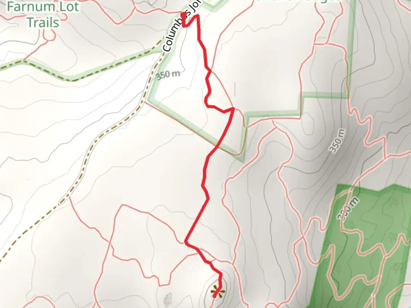 An image depicting the trail Frenchs Ledges Trail and its surrounding area.