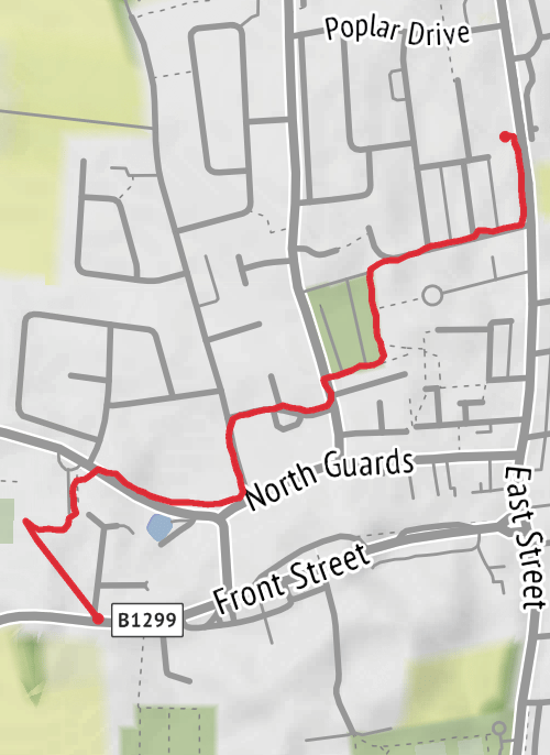 South Tyneside Walking mobile static map