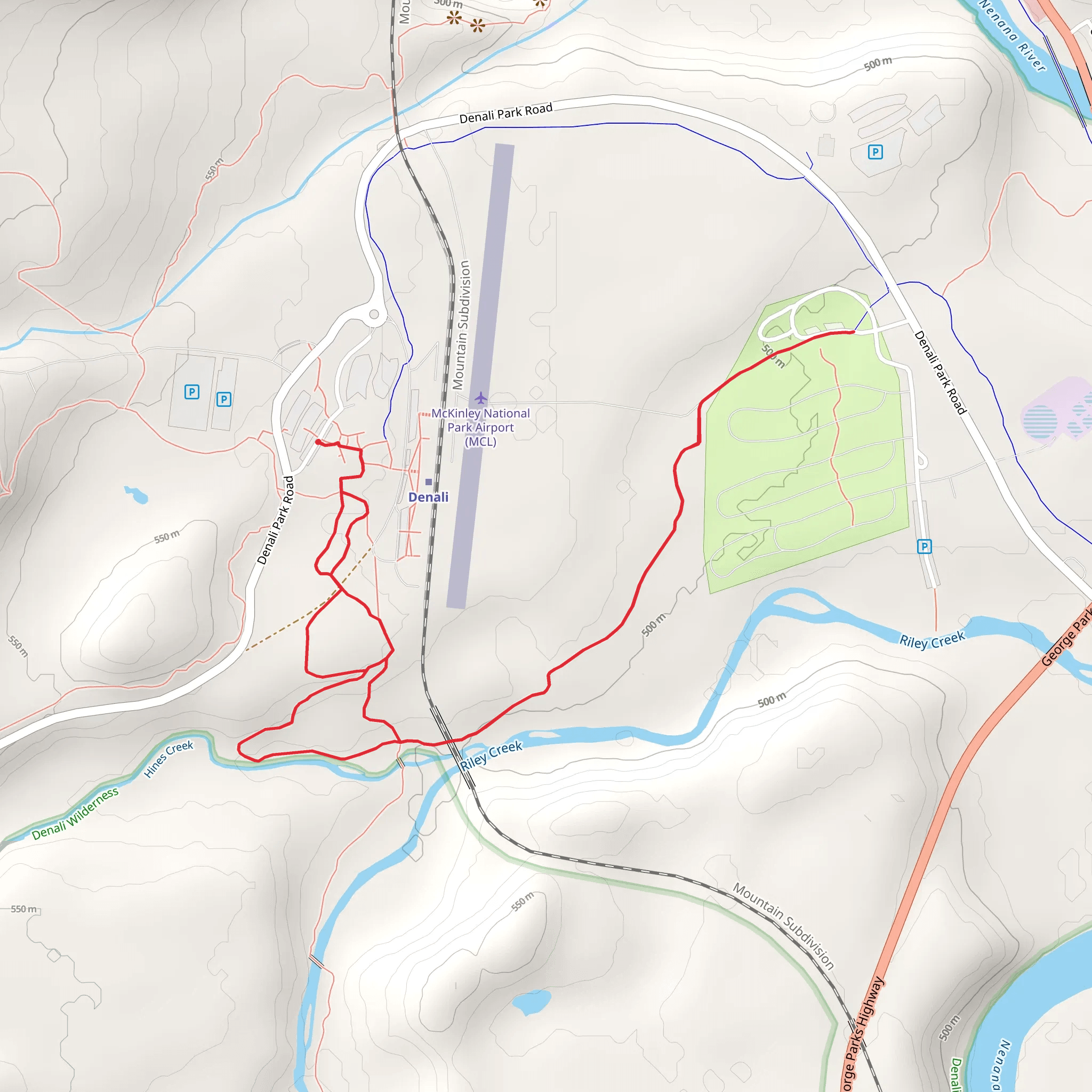 McKinley Station Trail mobile static map