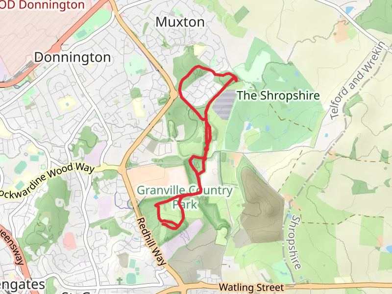 Granville Country Park and Shafts Loop