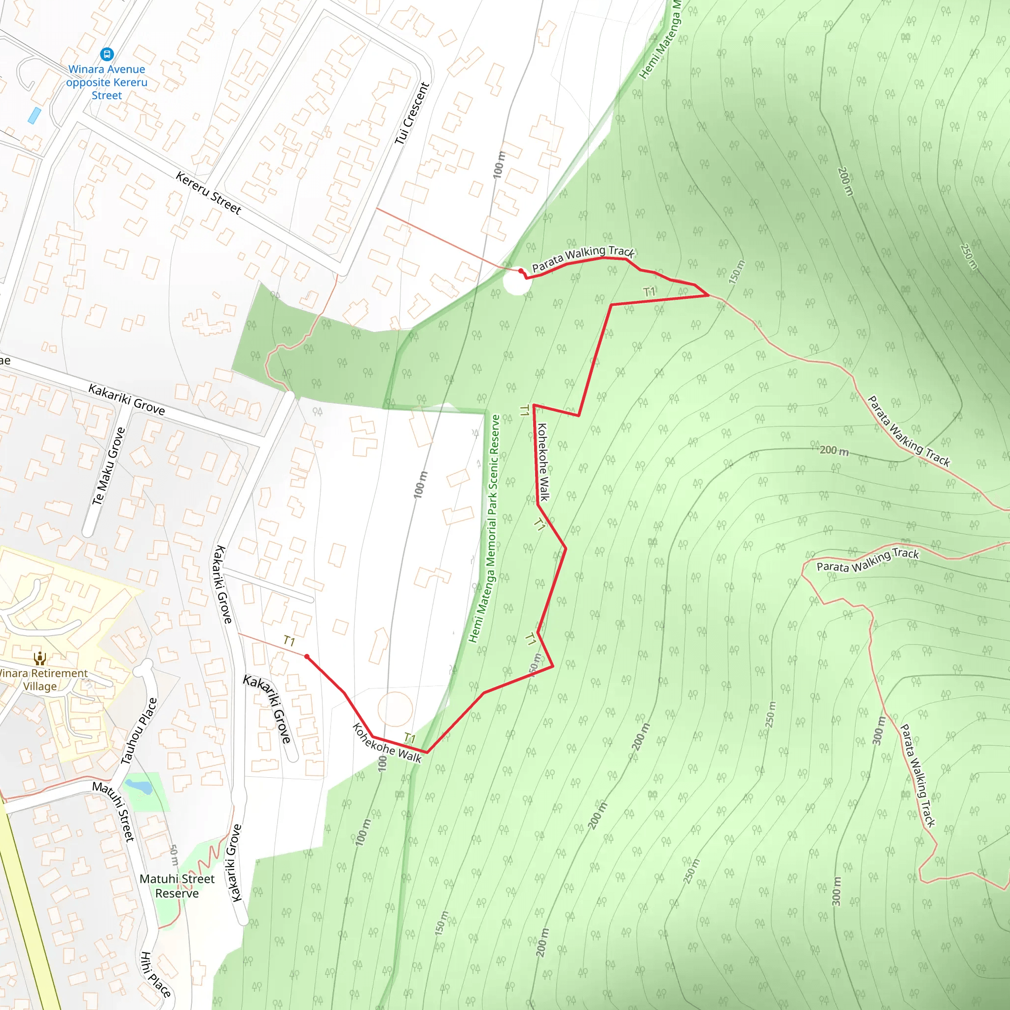 Kohekohe Walk mobile static map