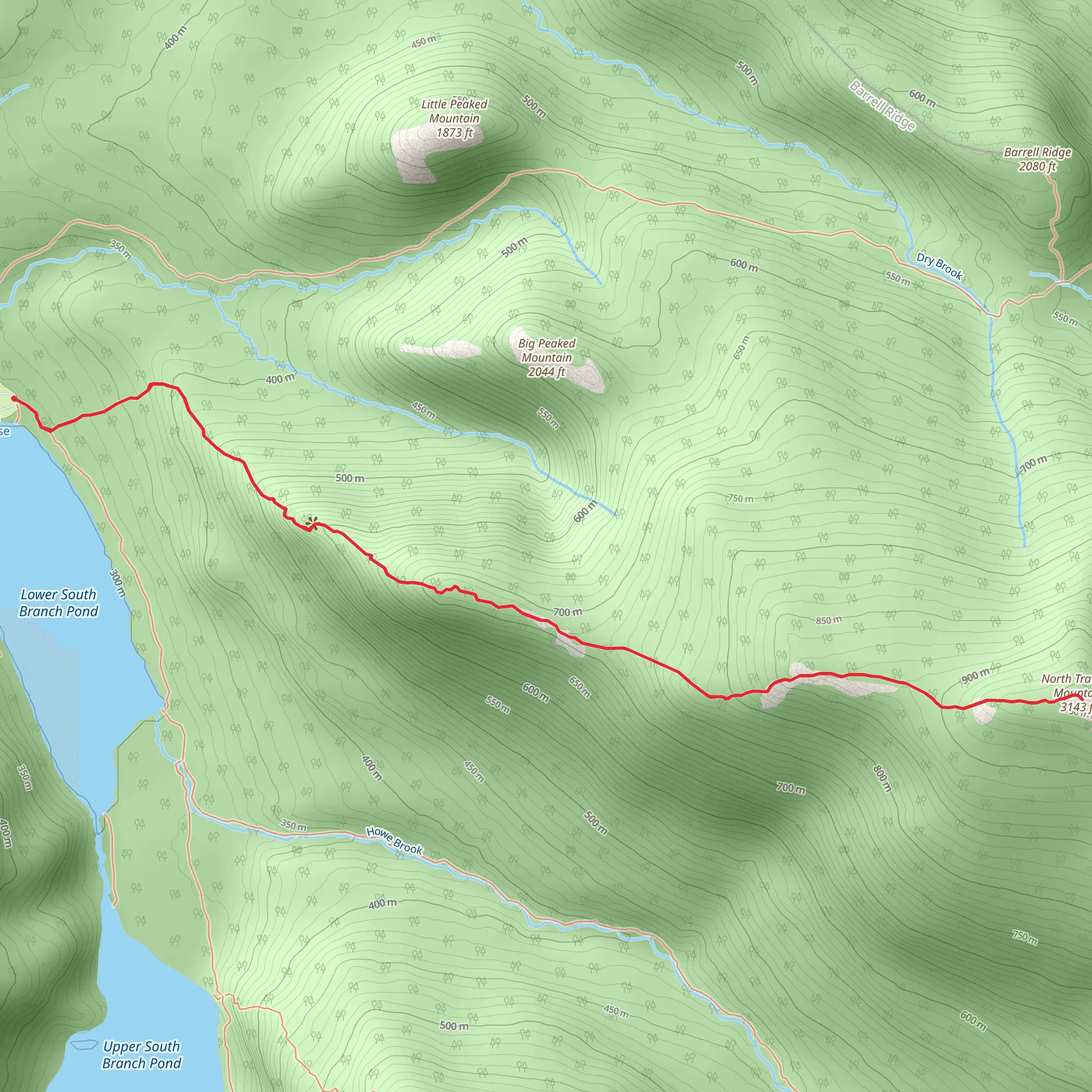 North Traveler Mountain Trail mobile static map