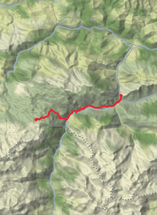 Hike on poncebos to vega de aria mobile static map