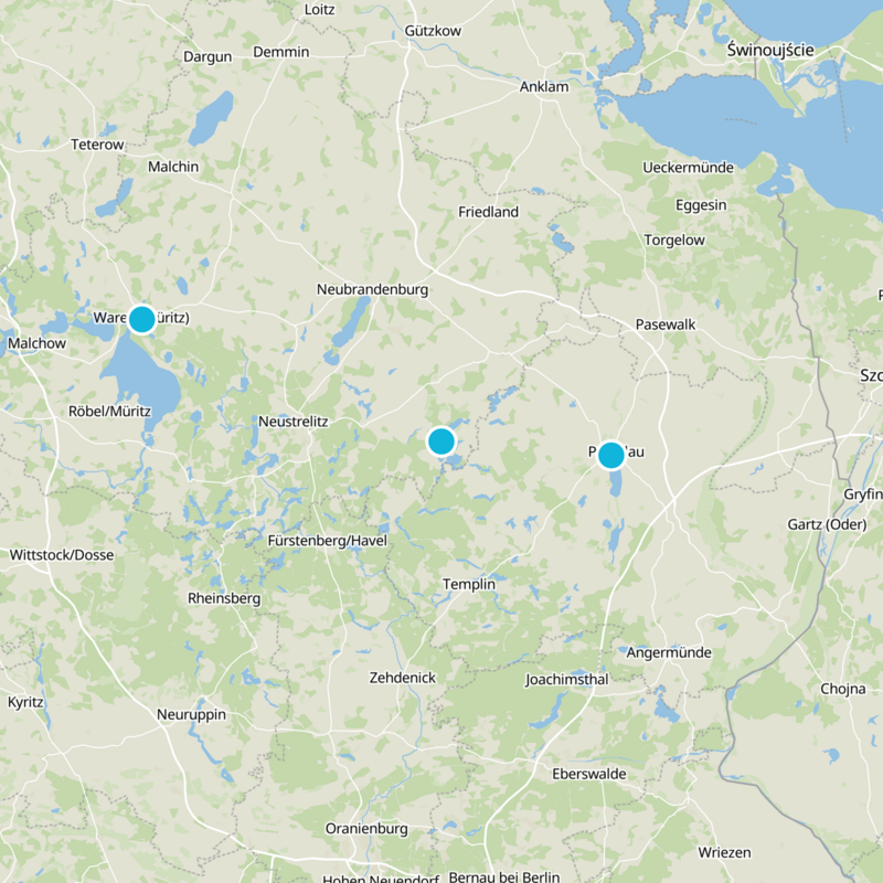 Mecklenburgische Seenplatte Static Map