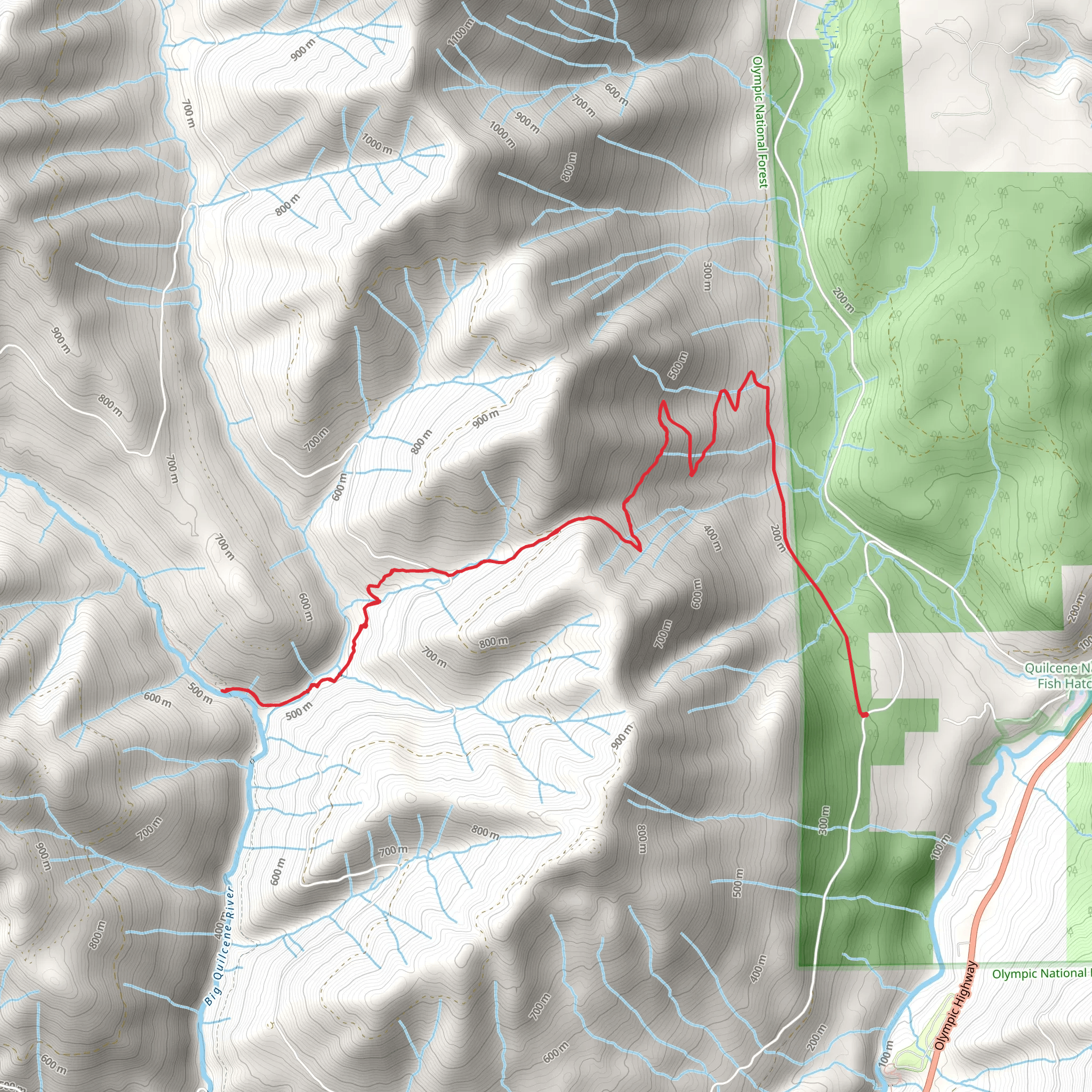 Notch Pass Trail mobile static map
