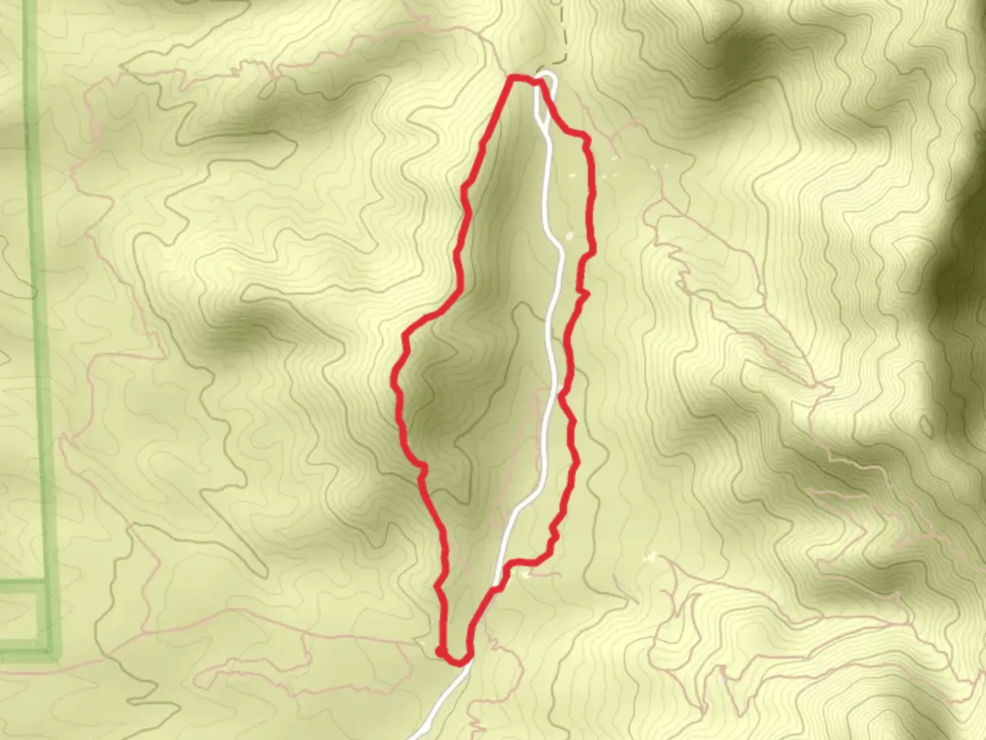 An image depicting the trail Upper Sunset Loop and its surrounding area.