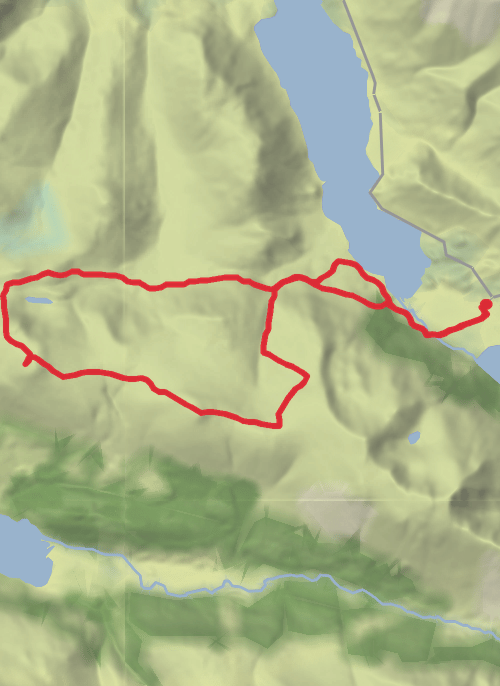 Starling Dodd and Great Bourne from Buttermere mobile static map