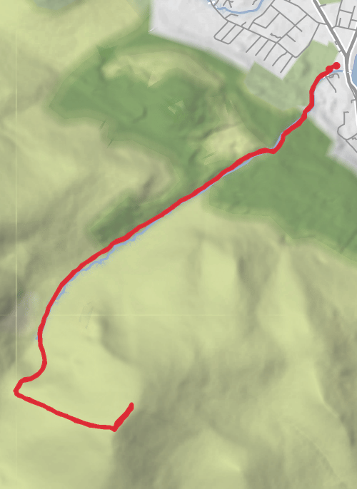 Donard Car Park Via Granite trails to Donard. mobile static map
