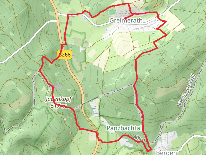 Greimerather Hohenweg Loop via Judenkopf