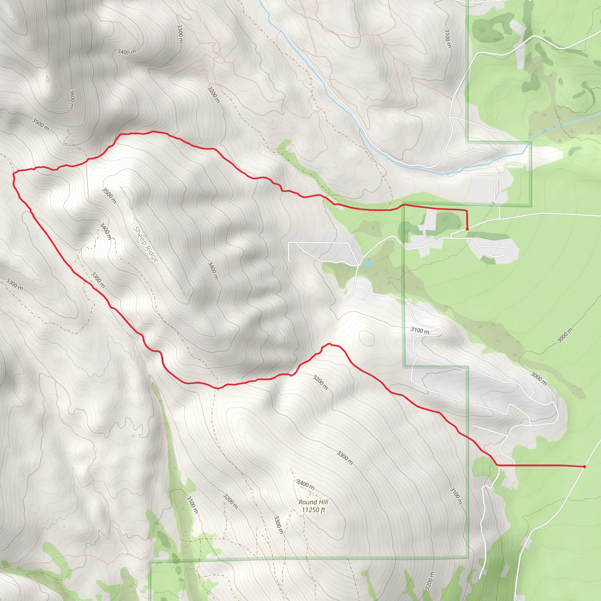 Breakneck Pass and Brown's Pass Road mobile static map