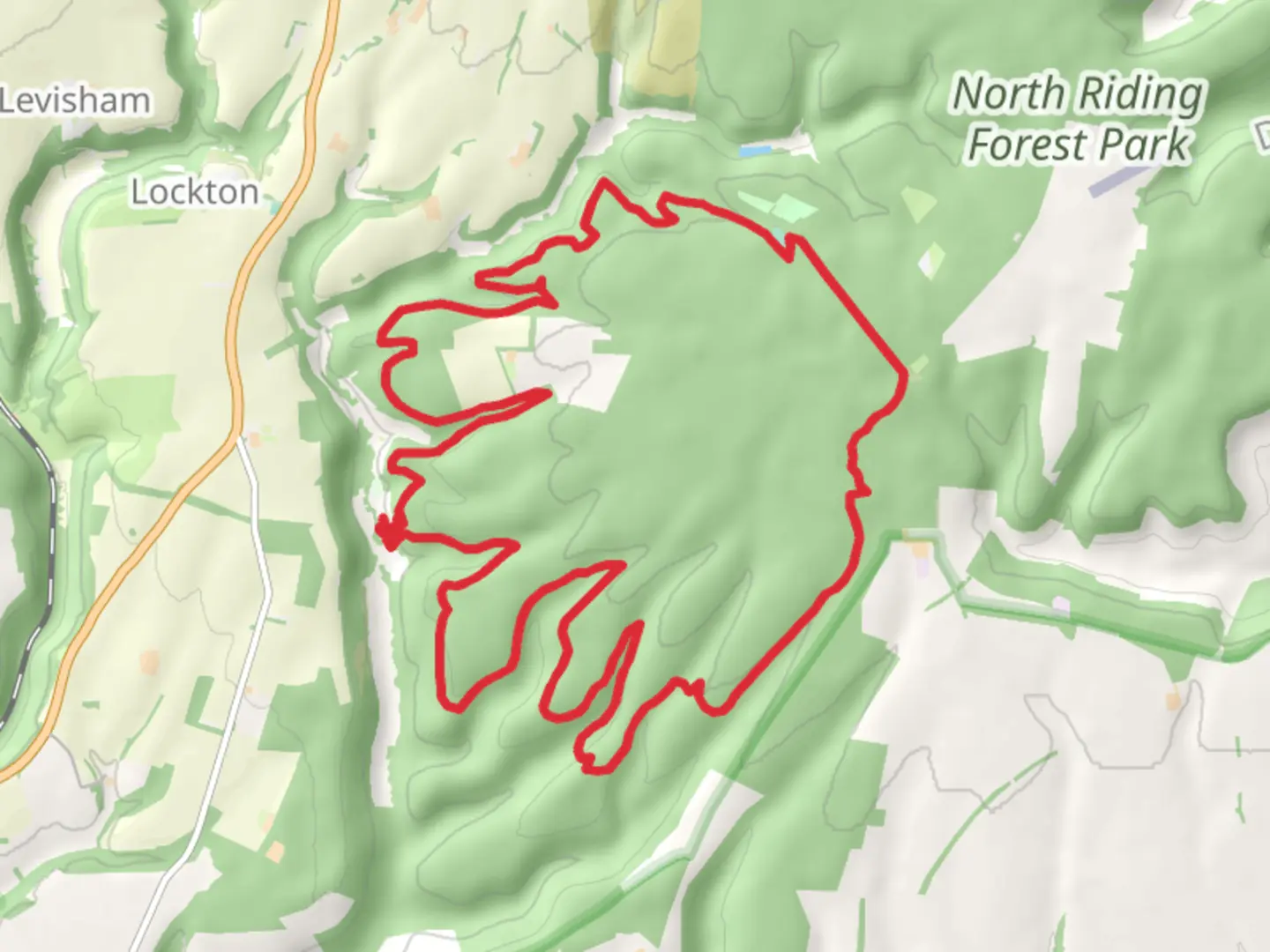 An image depicting the trail Dalby Loop and its surrounding area.
