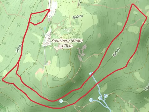 Rhoen Rundweg Kreuzberg and Kreuzbergloipe