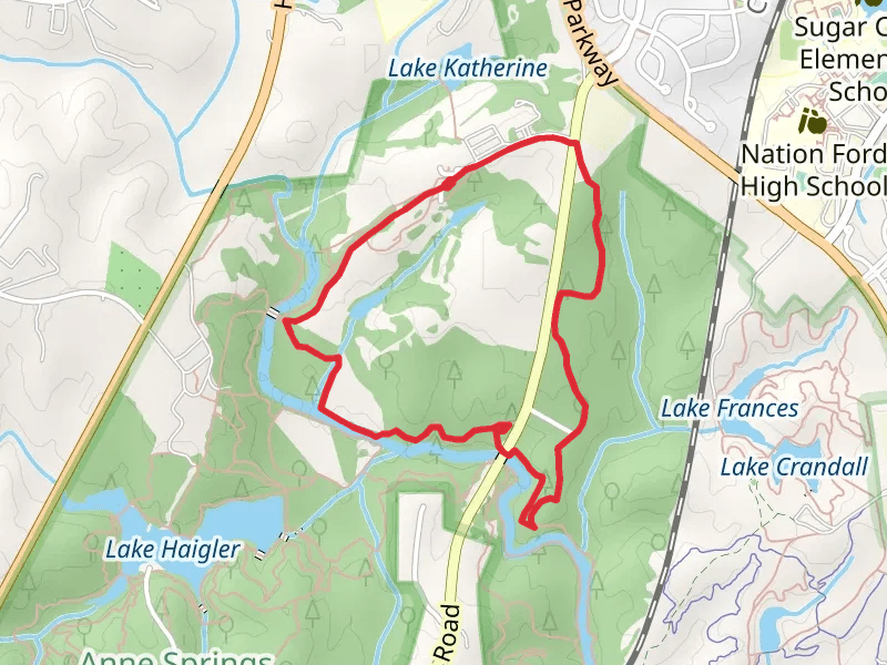 North Steele Creek Trail and Blue Star Loop Trail