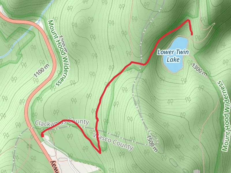 Lower Twin Lake via Pacific Crest Trail