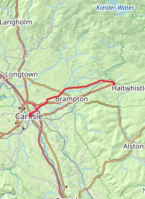 Hadrian's Wall - Day 4 mobile static map