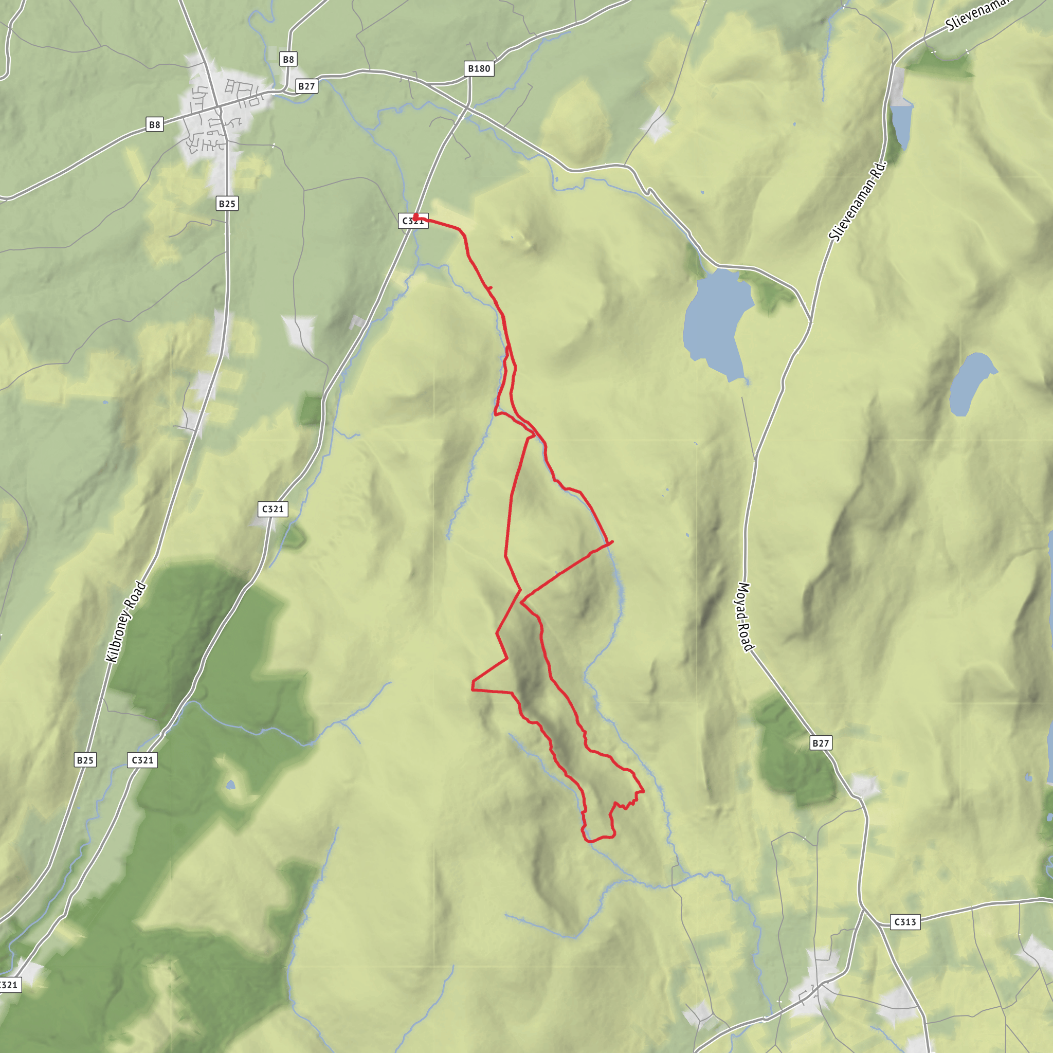 The Great Gully Walk mobile static map