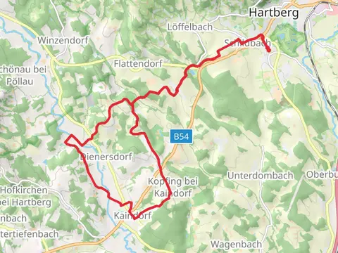 Hartberg Kaindorf Hartberg via Marterlweg