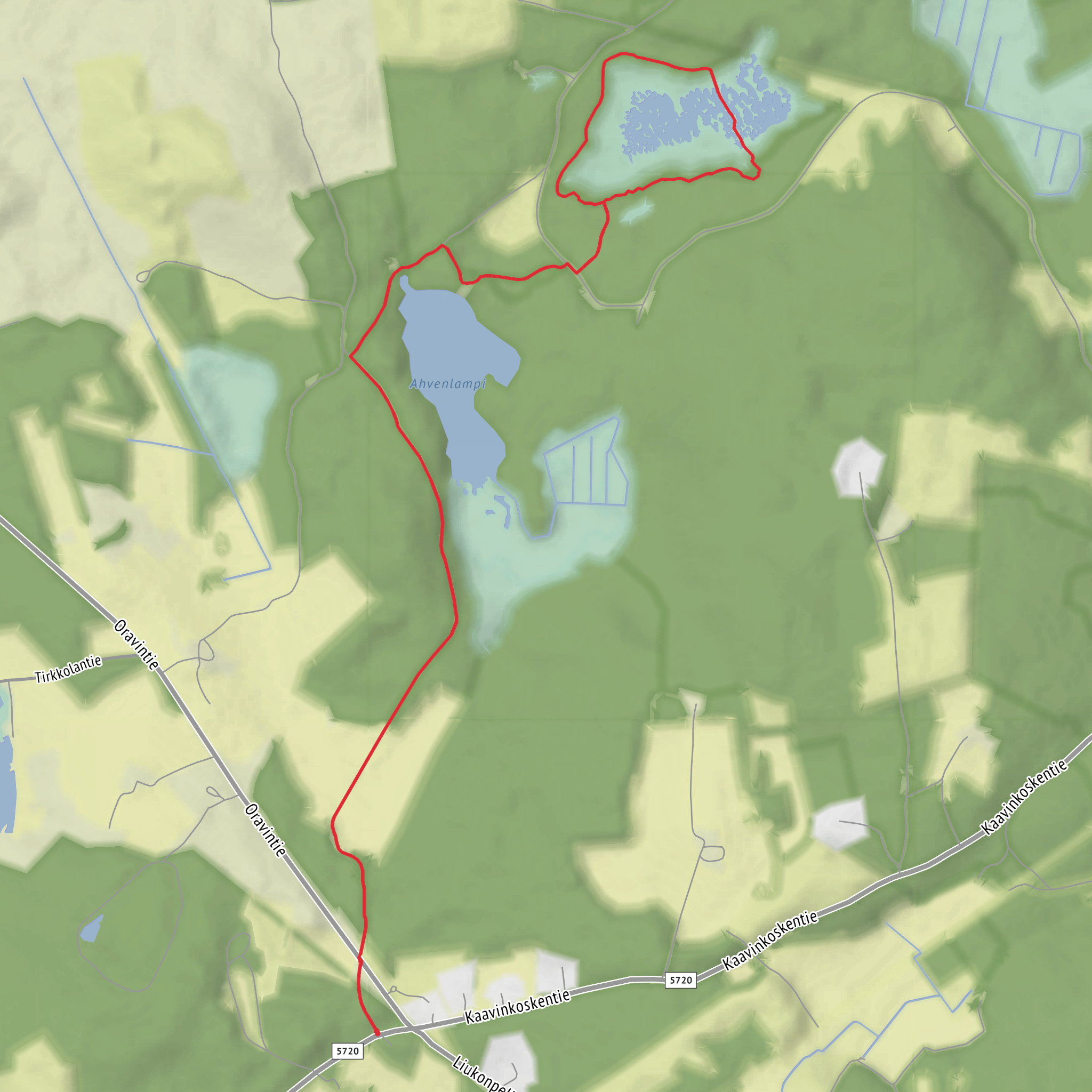 Silmäsuon polut mobile static map