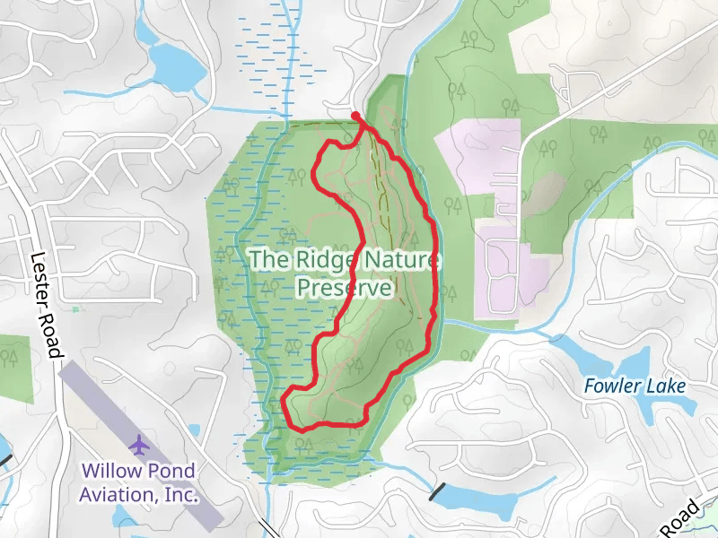 Gingercake, Muscodine and Whitewater Loop Trail - The Ridge Nature Area