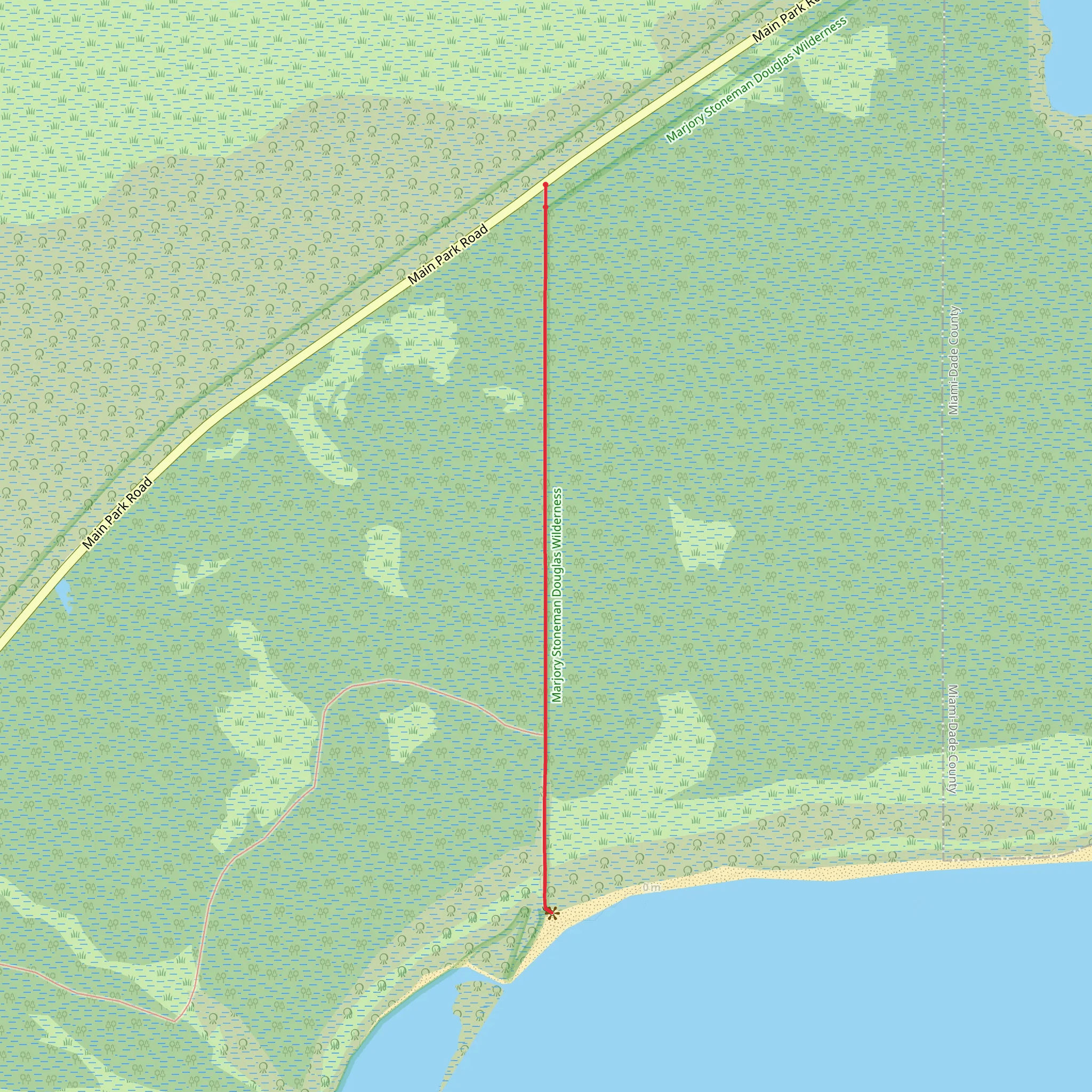 Snake Bight Trail mobile static map