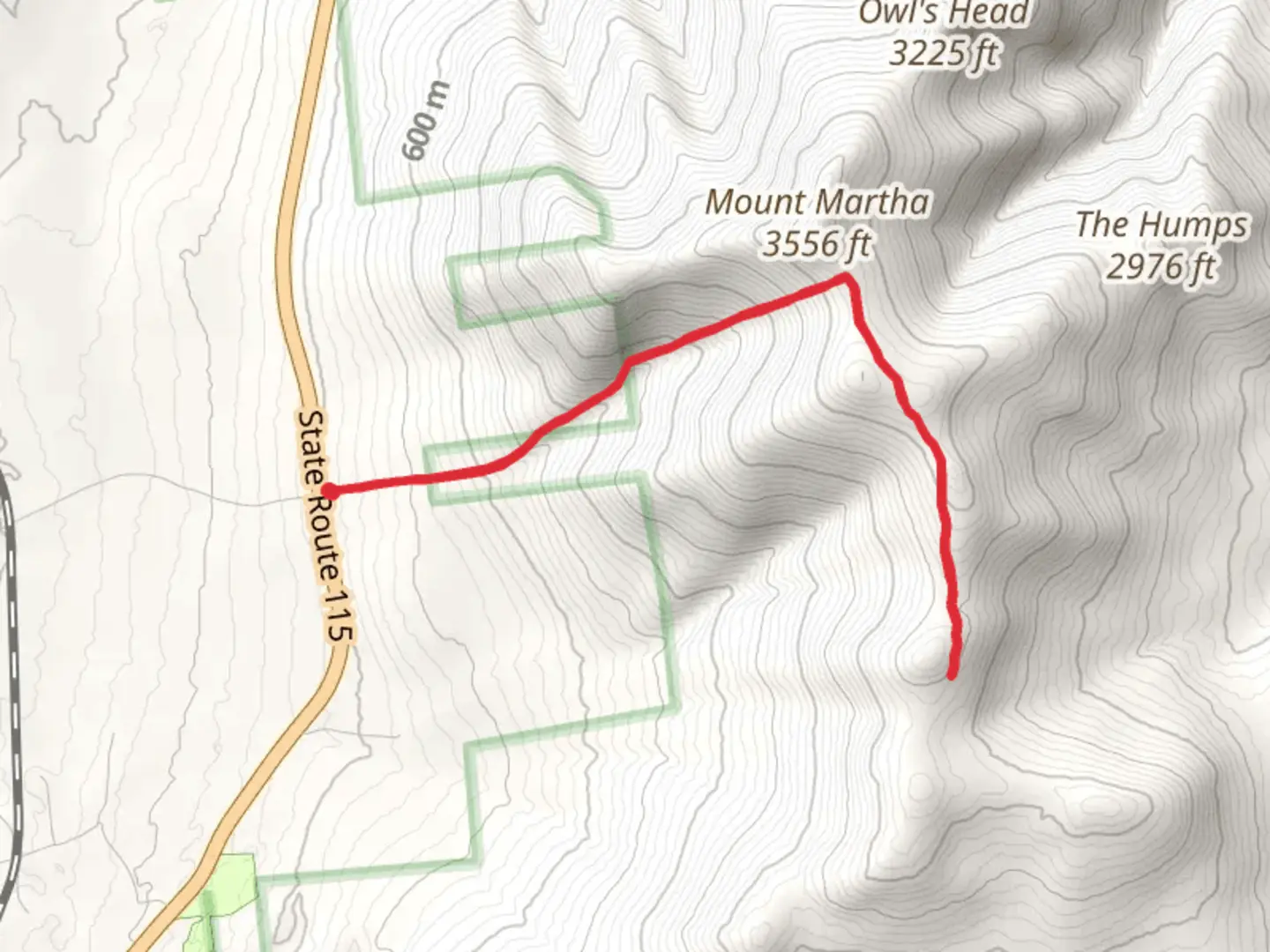 An image depicting the trail Cherry Mountain via Cohos Trail and its surrounding area.