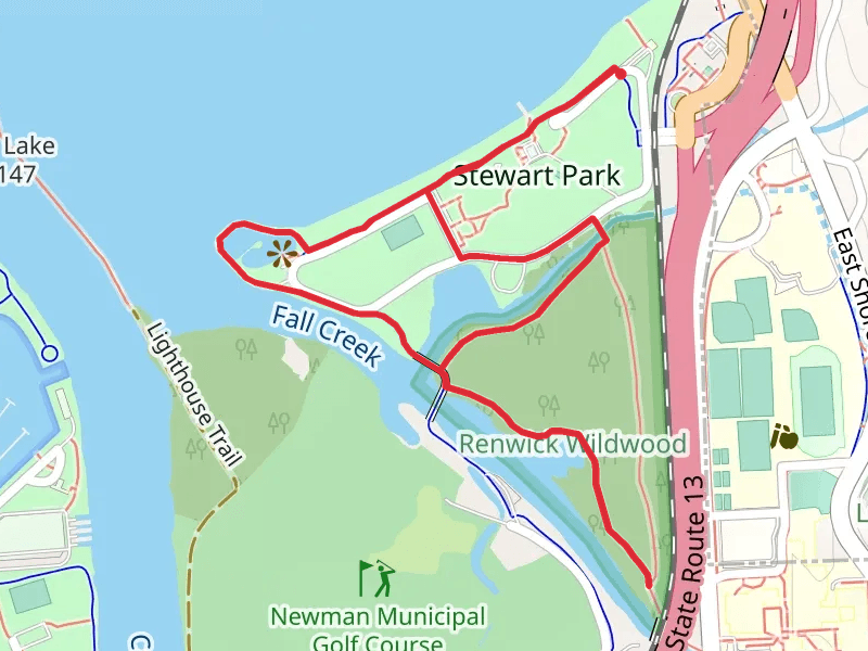 Fall Creek Loop via Bird Sanctuary Trail