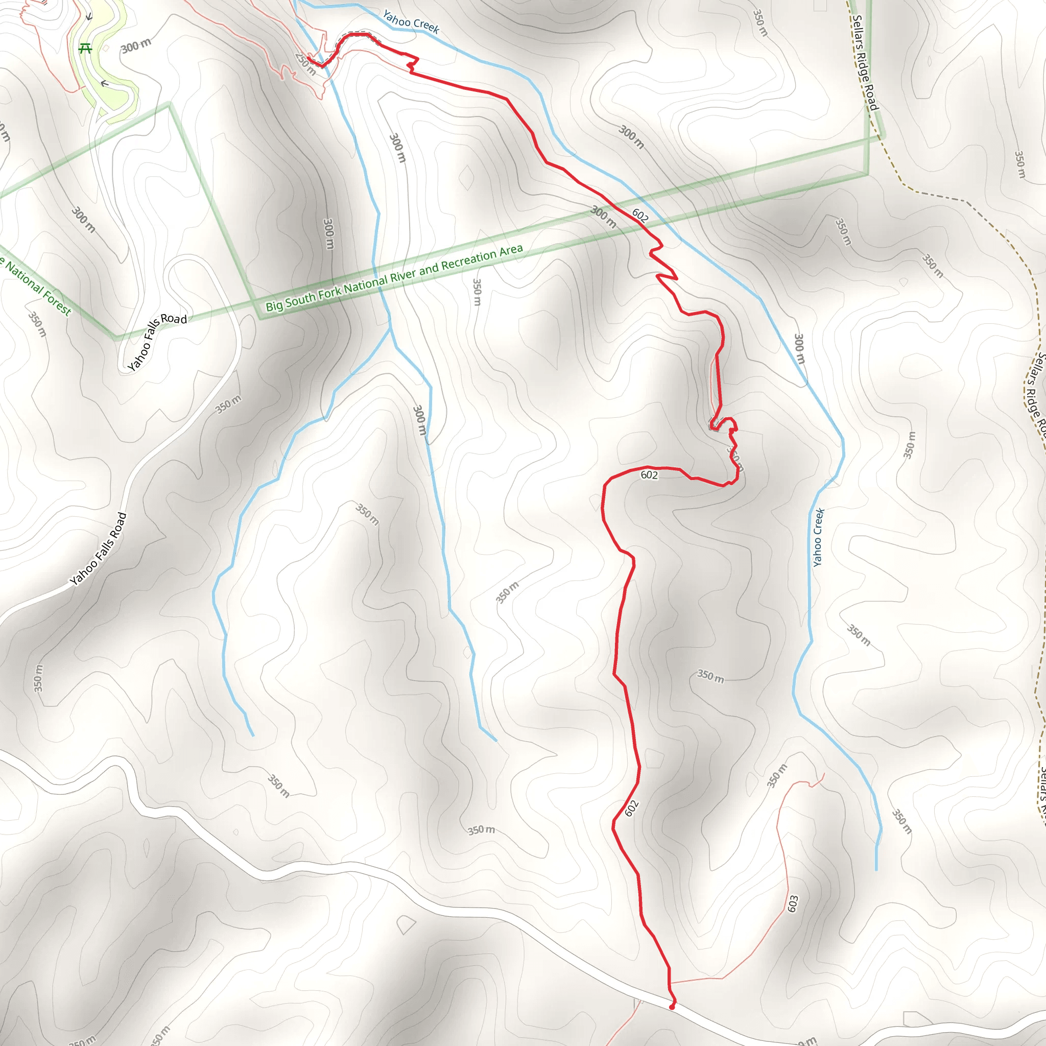 Yahoo Creek mobile static map