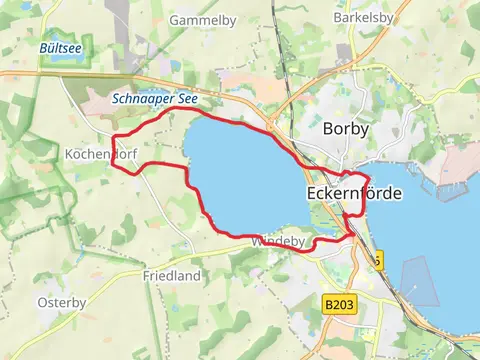 Route um das Windebyer Noor