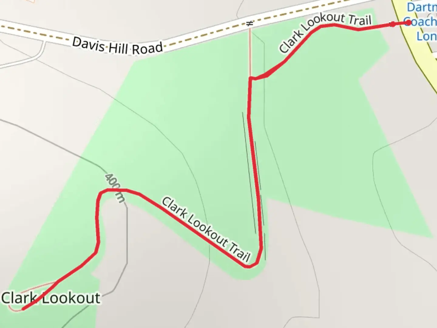 An image depicting the trail Clark Lookout Trail Out and Back and its surrounding area.