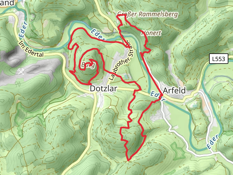 Schwarzegrube, Wallburg and River Eder Loop via Celtica