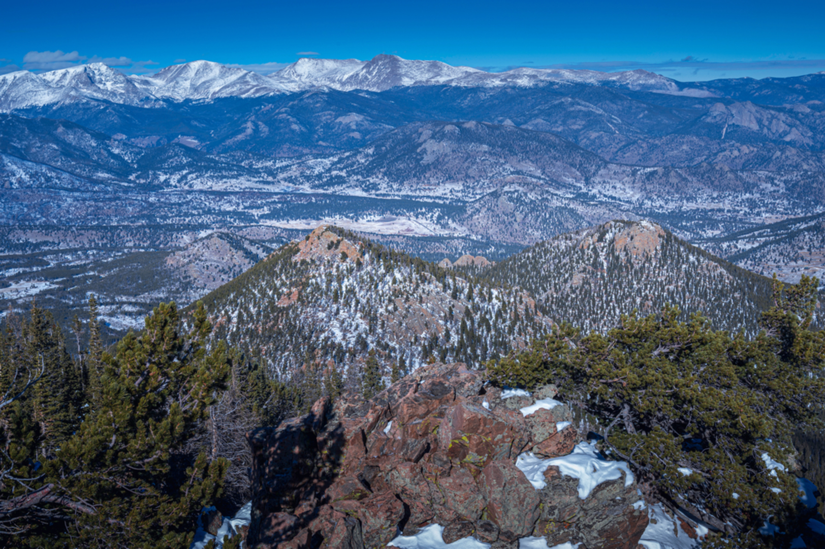 An image depicting the trail Estes Cone Trail and its surrounding area.