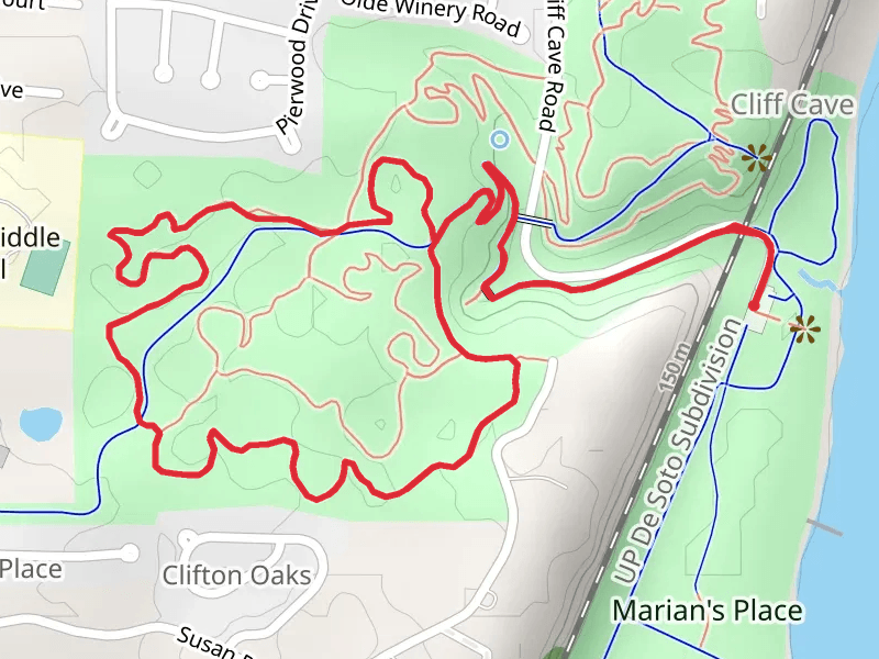Cliff Cave County Park Loop Trail