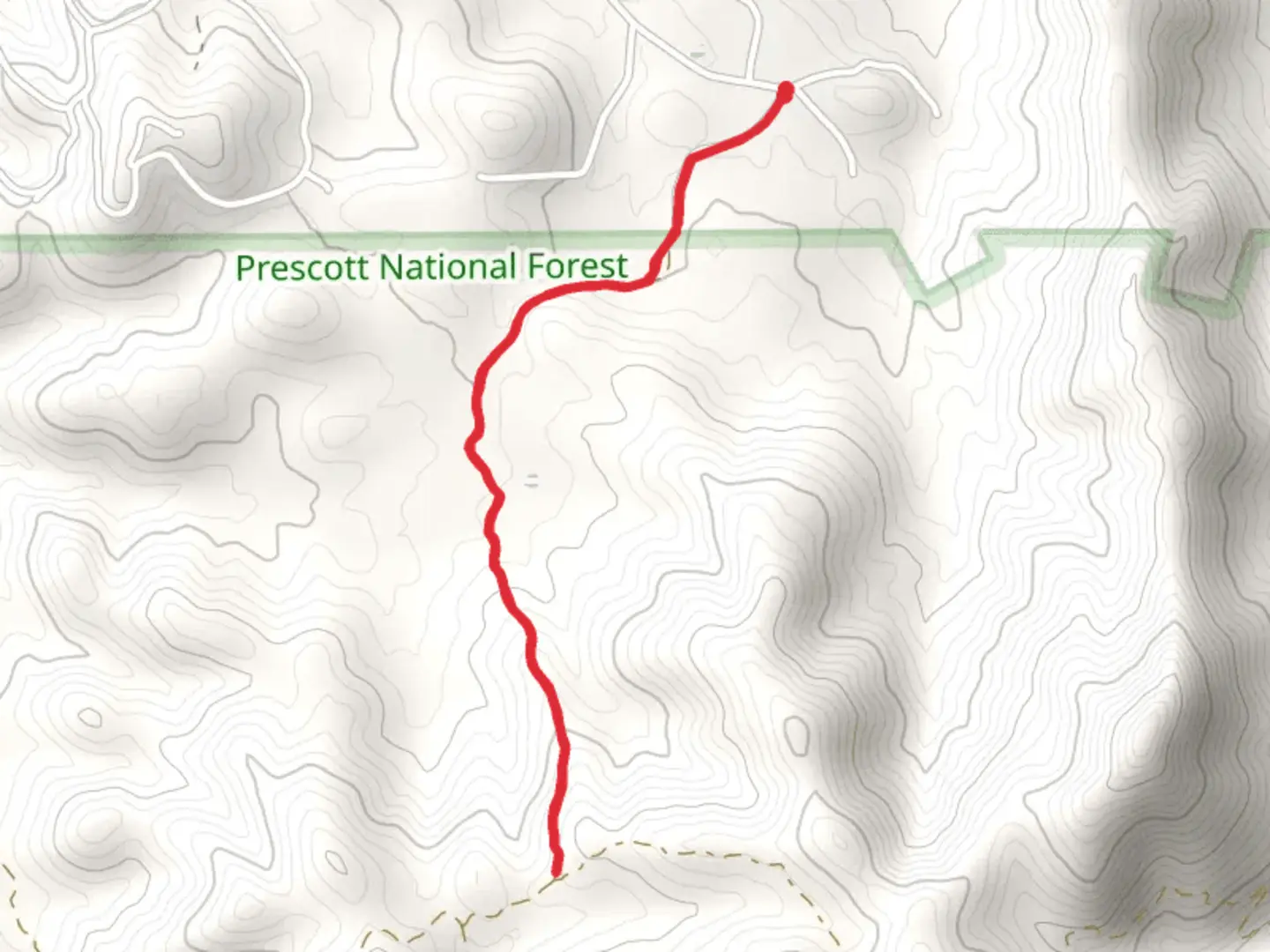 An image depicting the trail White Horse Tank Trail and its surrounding area.