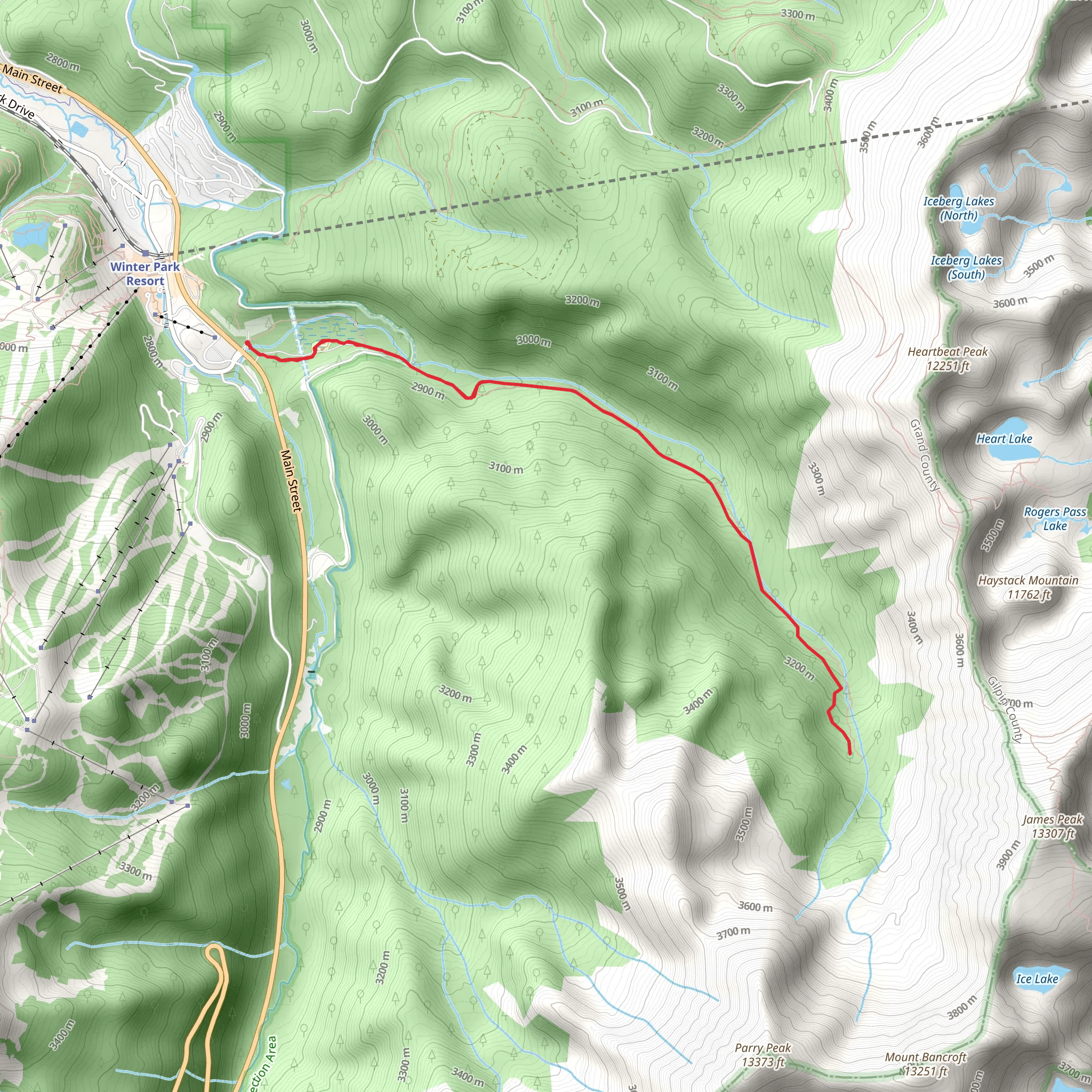 Jim Creek via Discovery Trail mobile static map