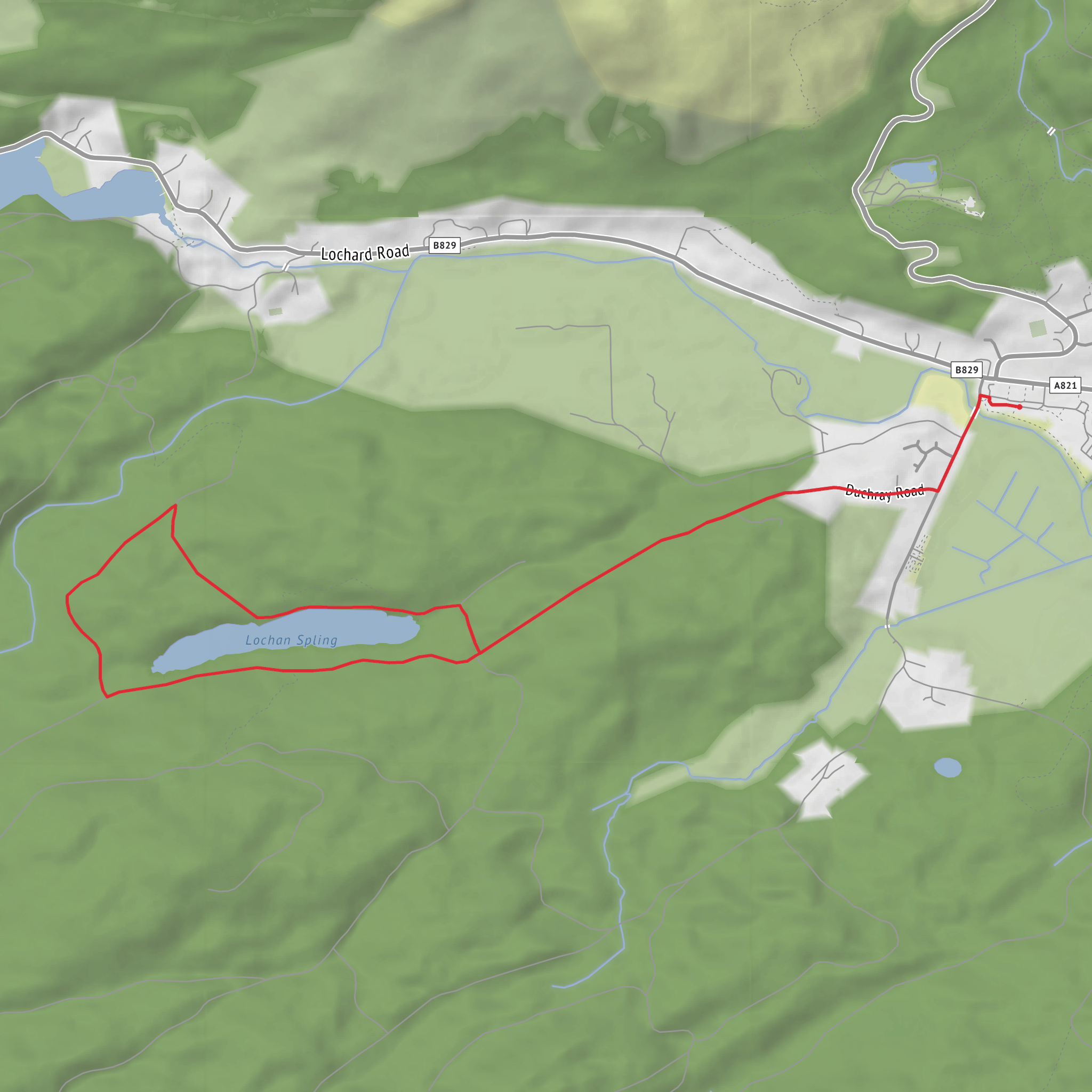 River Forth and Lochan Spling Loop mobile static map