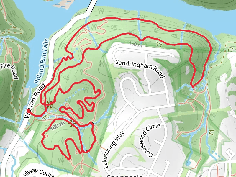 Merryman's Mill trail and Valley of the Kings Loop