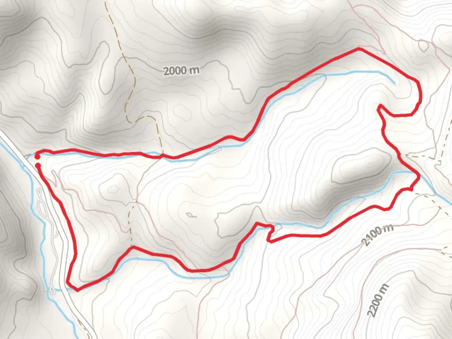 An image depicting the trail Moser Creek Road and Buckskin Meadows Loop and its surrounding area.