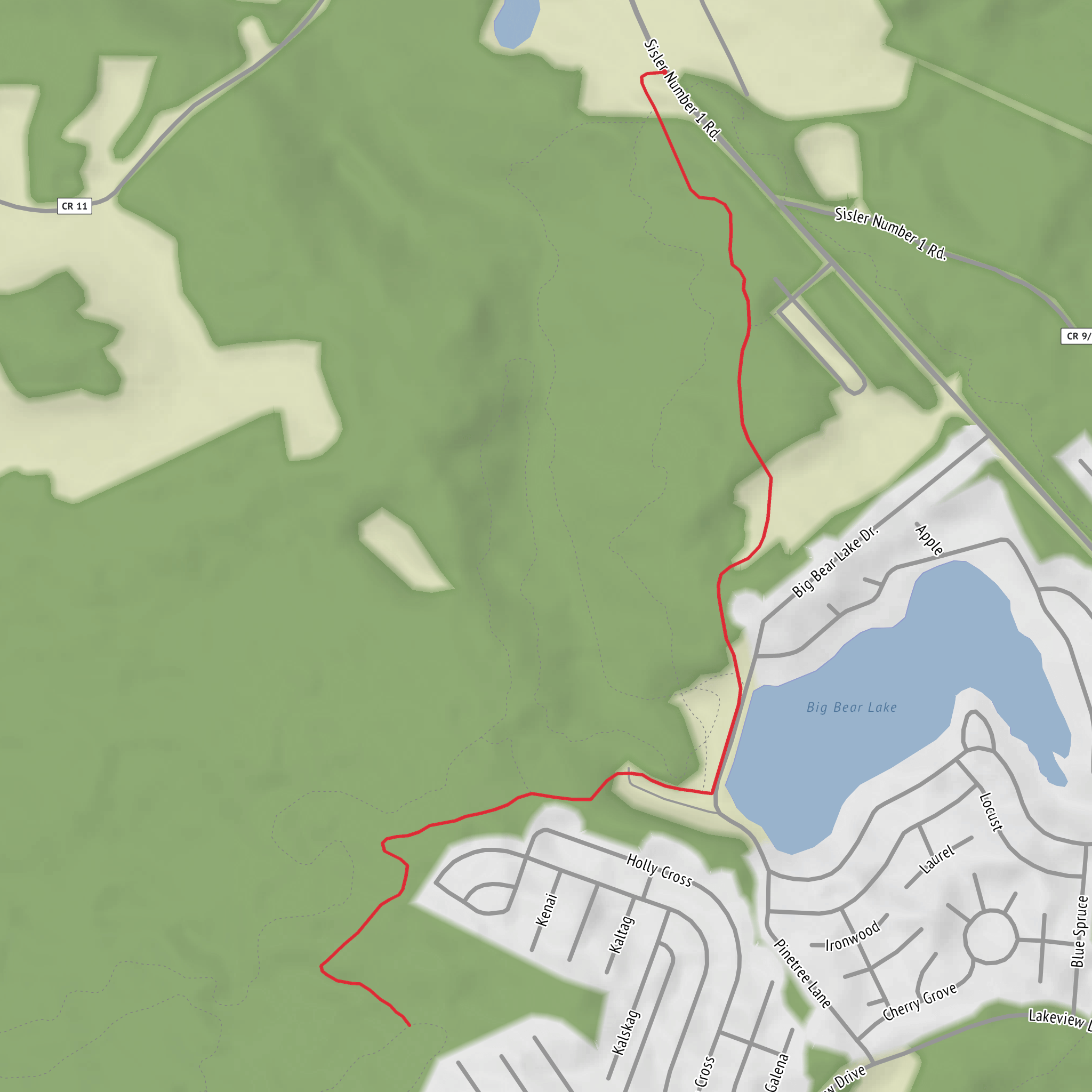 Dam Connector Trail mobile static map