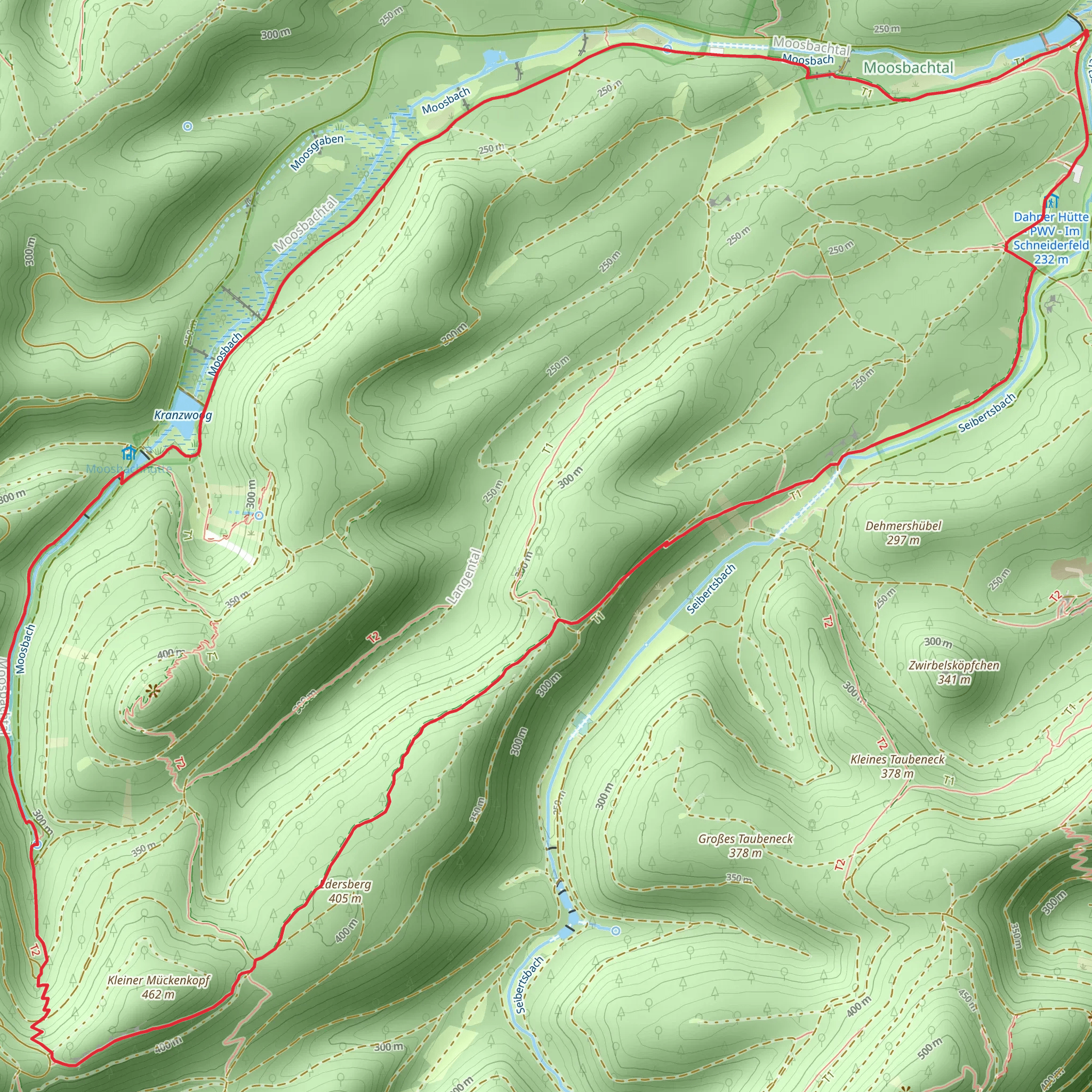 Kranzwoog via Hohle Felsen Tour mobile static map