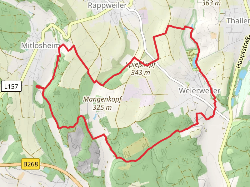 Georgi-Panorama Weg Loop - Weierweiler