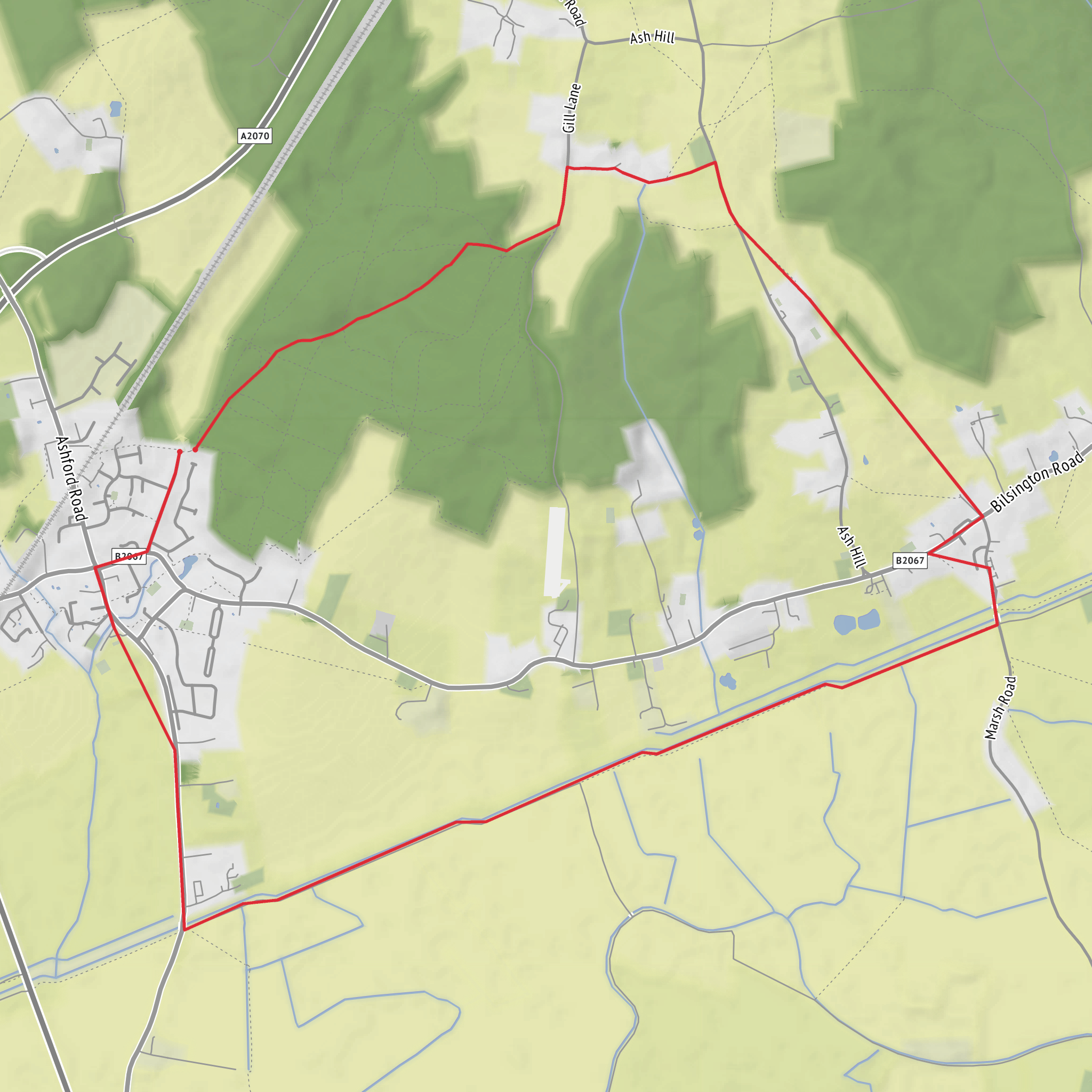 Hamstreet Loop mobile static map
