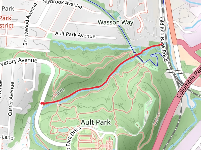 Duck Creek from Observatory Avenue