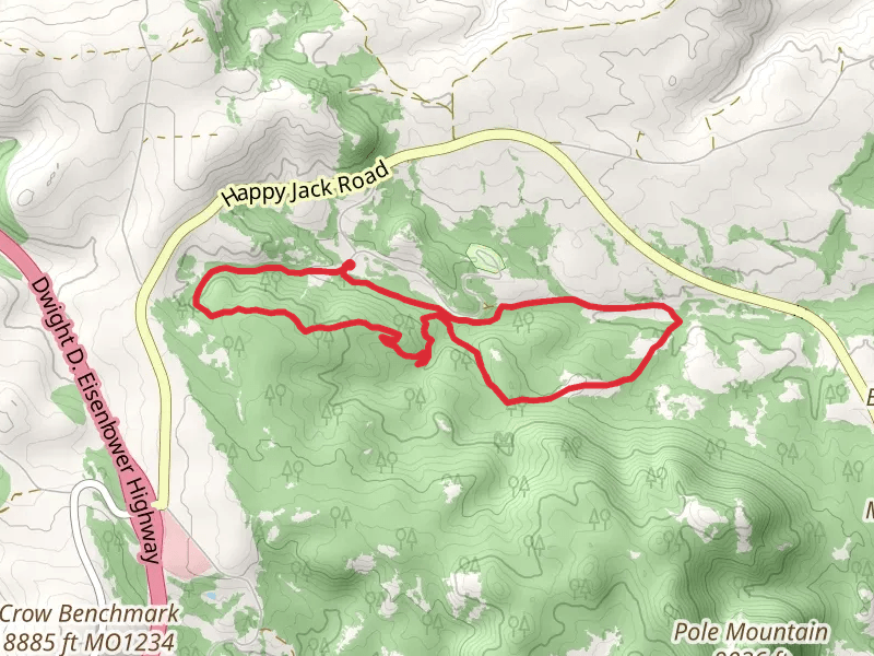 Pole Creek - Blackjack - Middle Aspen - Haunted Forest Loop Trail