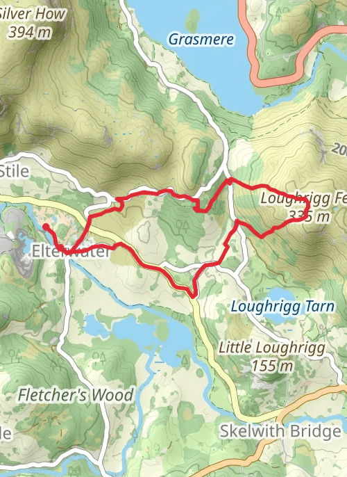 loughrigg fell mobile static map
