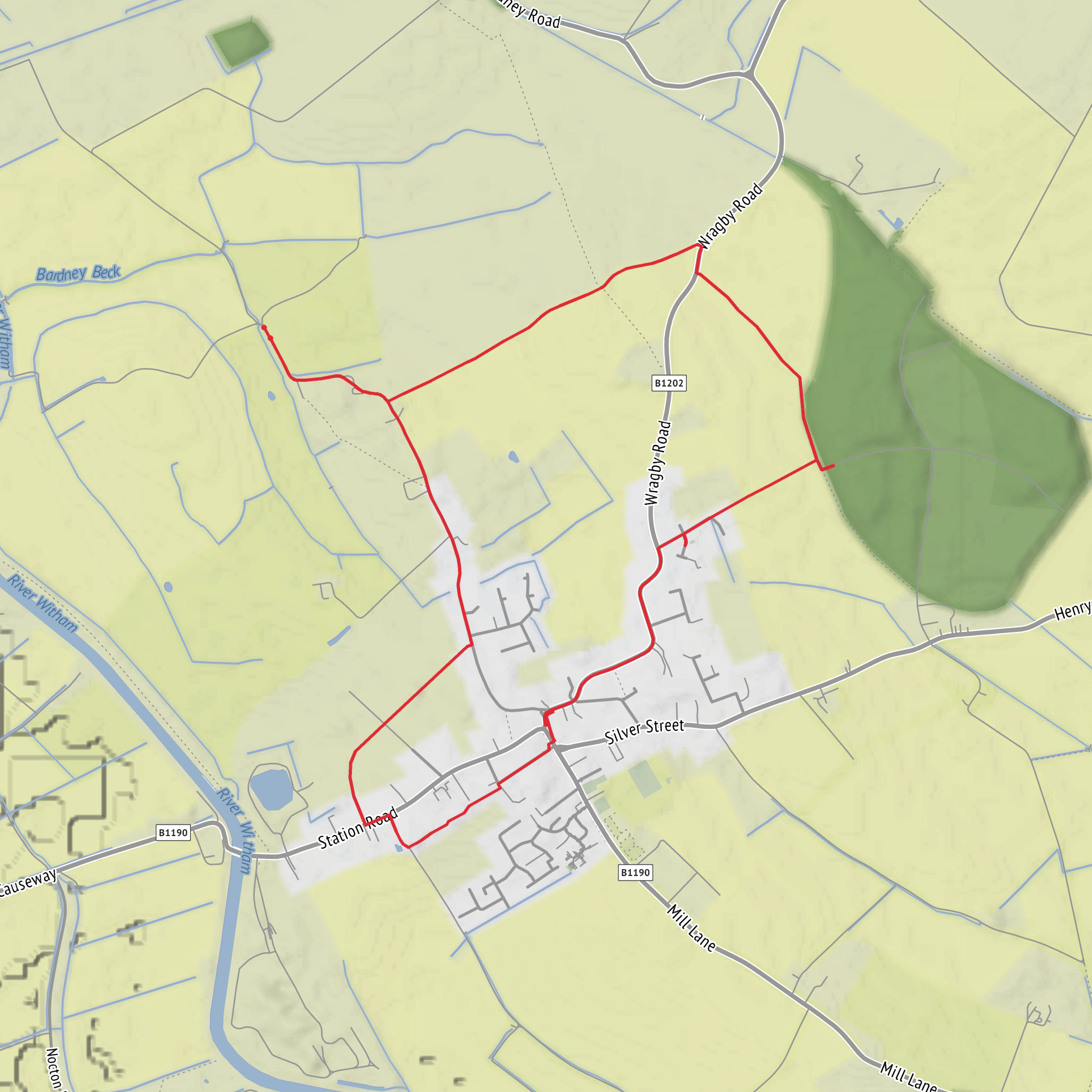 Bardney Circular mobile static map